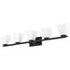 Annalise 5 Light 42 inch Matte Black Vanity Wall Light