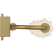 Geode 4 Light 27 inch Satin Brushed Gold Outdoor Wall Light