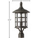 Freeport 1 Light 20.25 inch Oil Rubbed Bronze Outdoor Post Mount Lantern