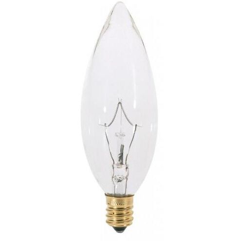 Lumos Incandescent BA9 1/2 Candelabra E12 25 watt 120V 2700K Light Bulb