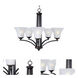 Aurora 5 Light 26 inch Oil Rubbed Bronze Single-Tier Chandelier Ceiling Light
