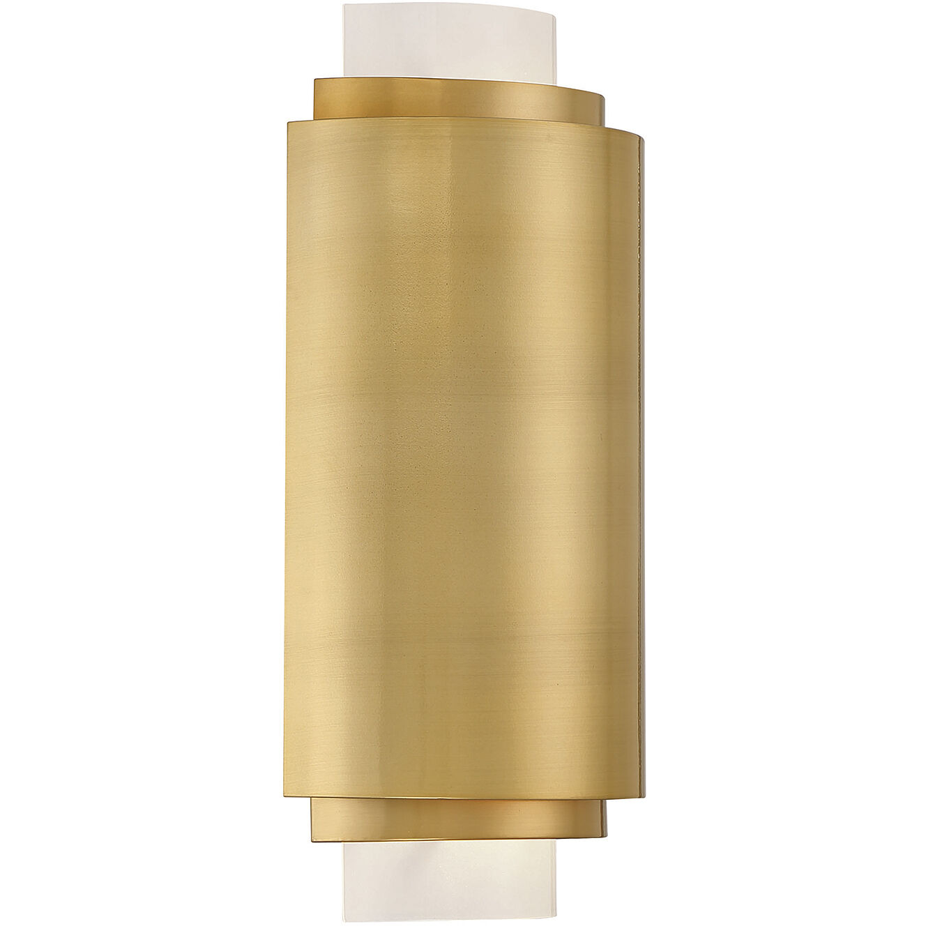 Beacon 2 Light 8 inch Burnished Brass ADA Wall Sconce Wall Light