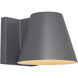 Sean Lavin Bowman LED 6 inch Charcoal Outdoor Wall Light in LED 80 CRI 3000K 120V, Integrated LED