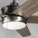 Whirl 60 inch Antique Nickel with Driftwood Blades Ceiling Fan, Progress LED