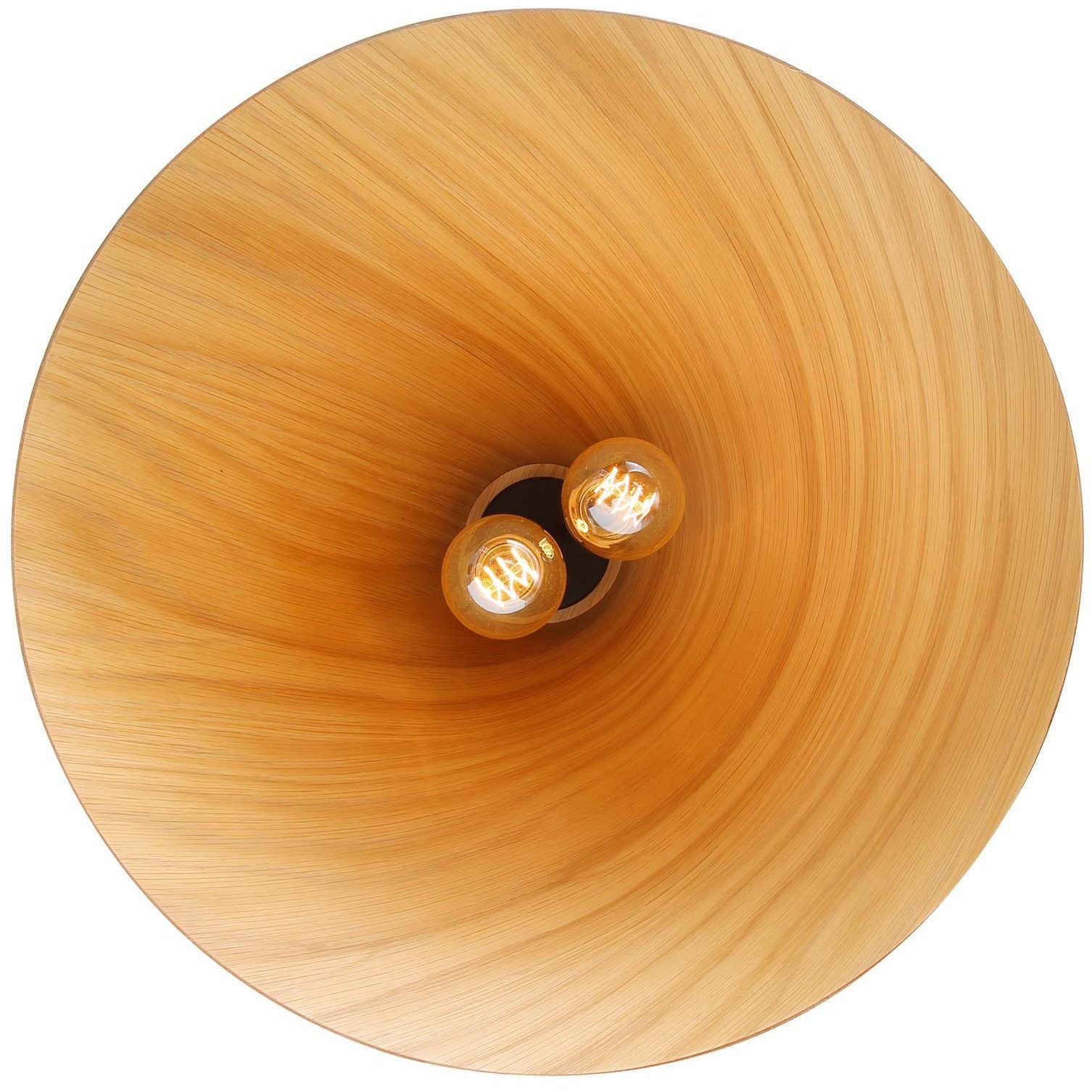 Conique Pendant Ceiling Light in Light Walnut