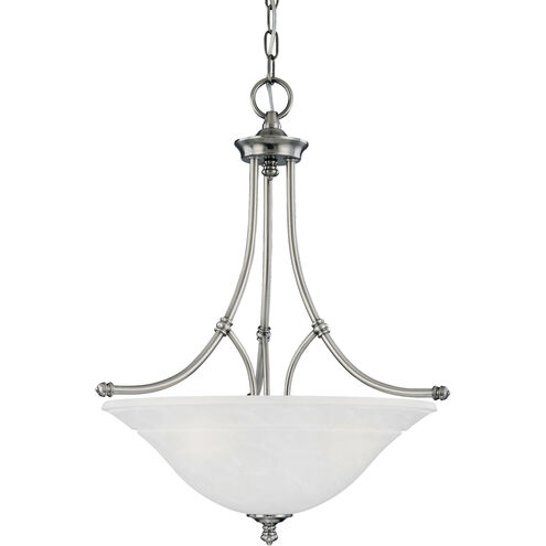 Harmony 3 Light 21 inch Satin Pewter Pendant Ceiling Light