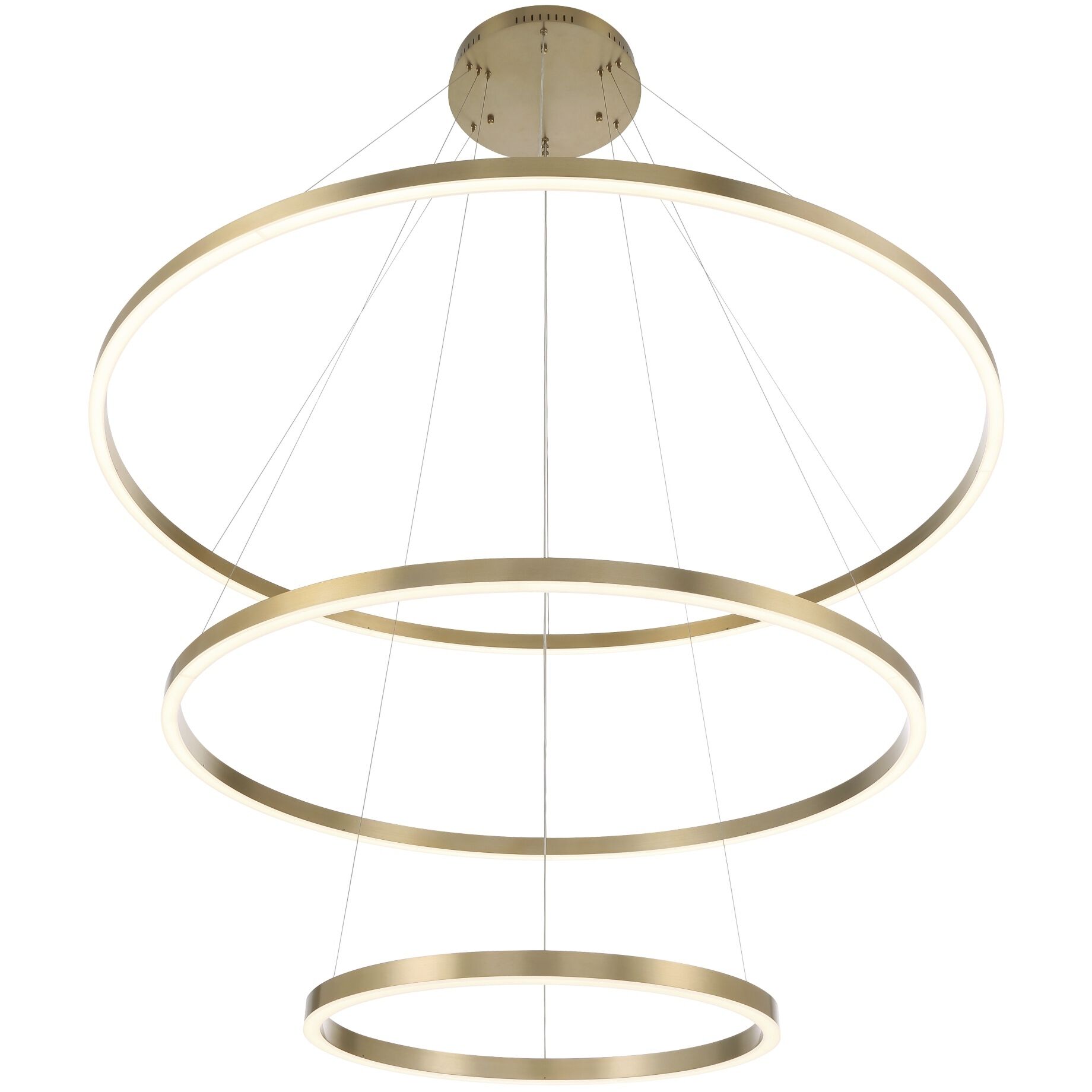 Spunto LED 60.75 inch Gold Chandelier Ceiling Light