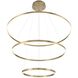 Spunto LED 60.75 inch Gold Chandelier Ceiling Light
