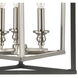 Salinger 3 Light 16 inch Charcoal with Satin Nickel Pendant Ceiling Light