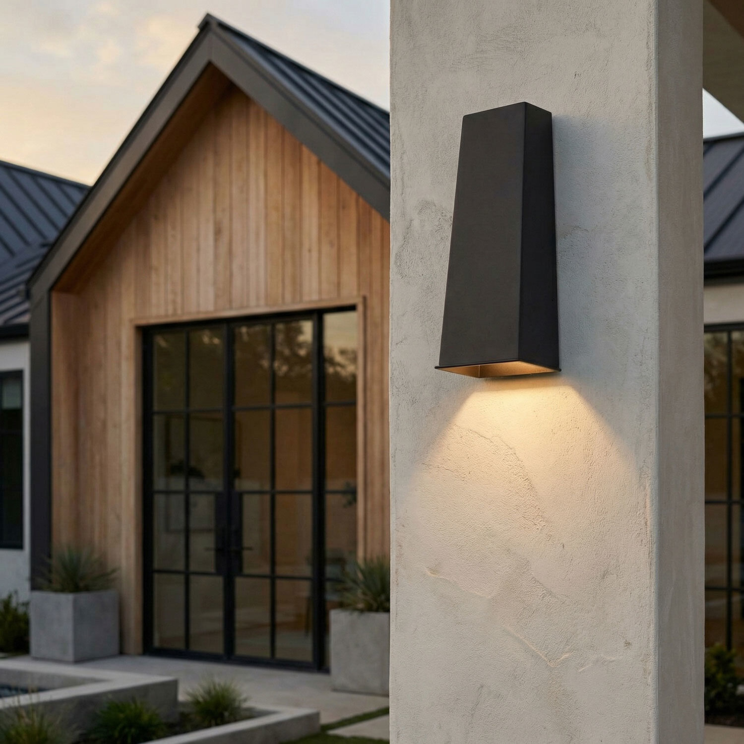 Ansel LED 18.5 inch Black Outdoor Wall Lantern