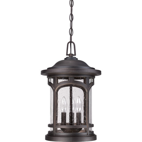 Marblehead 3 Light 11 inch Palladian Bronze Outdoor Hanging