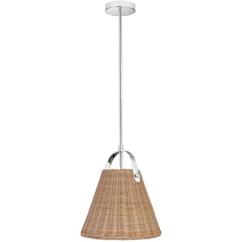Shenandoah 1 Light 13 inch Polished Chrome Single Drop Pendant Ceiling Light