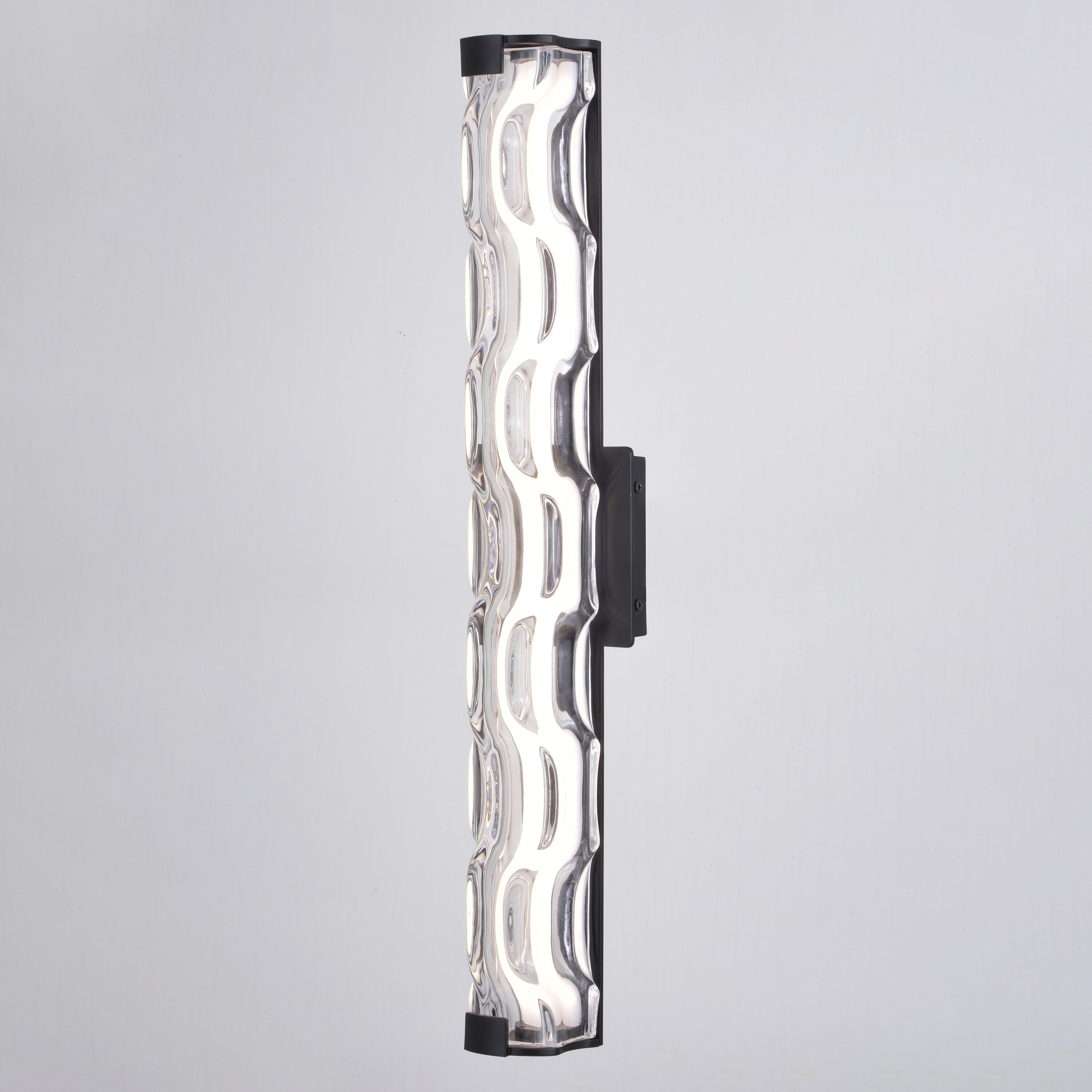 Marseille LED 24 inch Matte Black Bathroom Light Wall Light