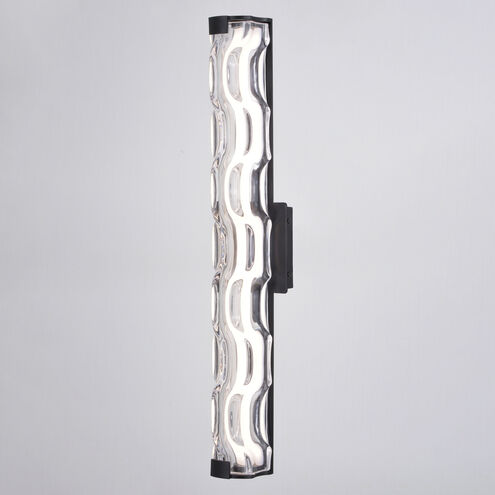 Marseille LED 24 inch Matte Black Bathroom Light Wall Light