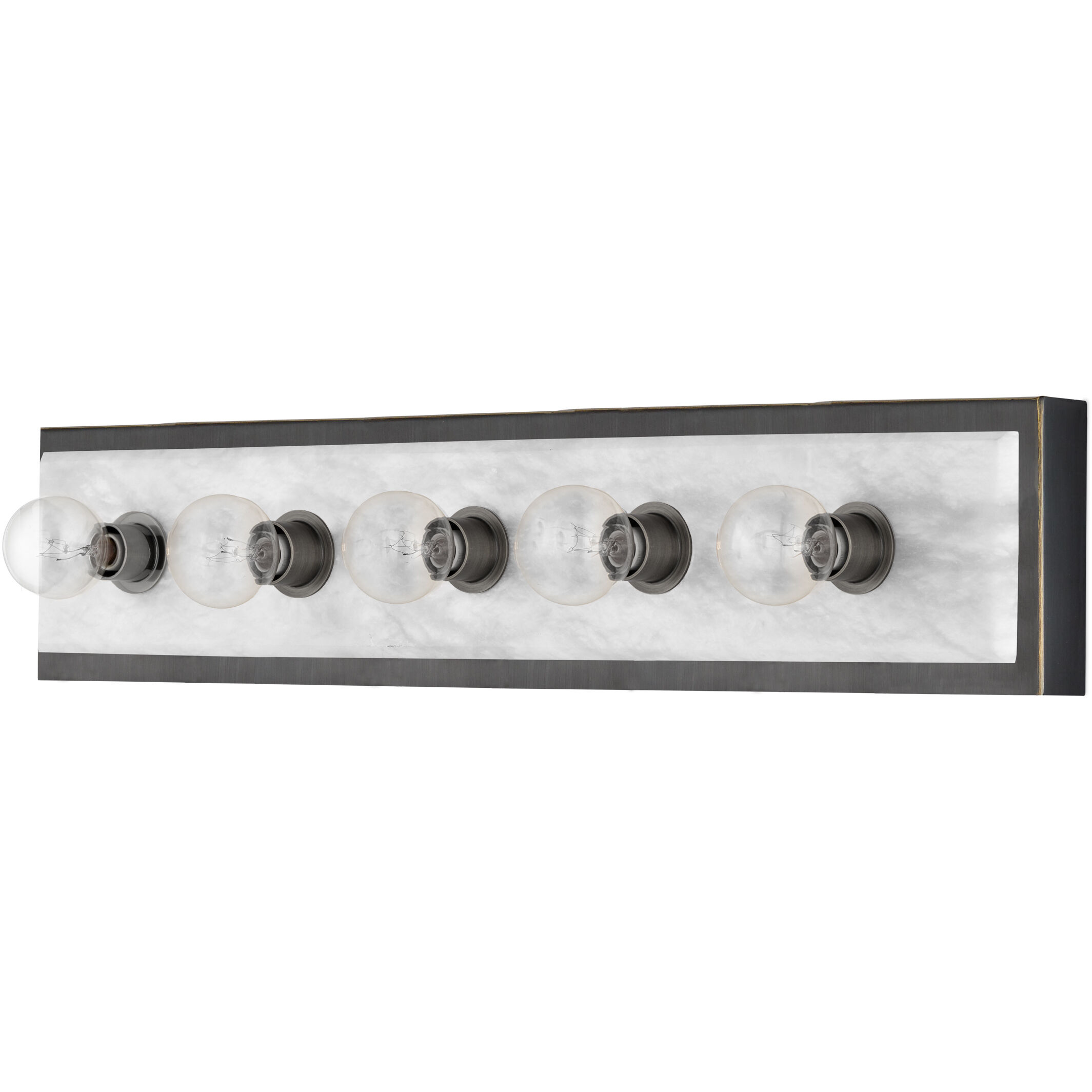 Berdine 5 Light 5 inch Natural/Oil Rubbed Bronze Bath Bar Wall Light, Large