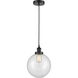 Edison Beacon LED 10 inch Matte Black Mini Pendant Ceiling Light