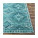 Javan 36 X 24 inch Aqua/Teal/Ivory Rugs, Cotton