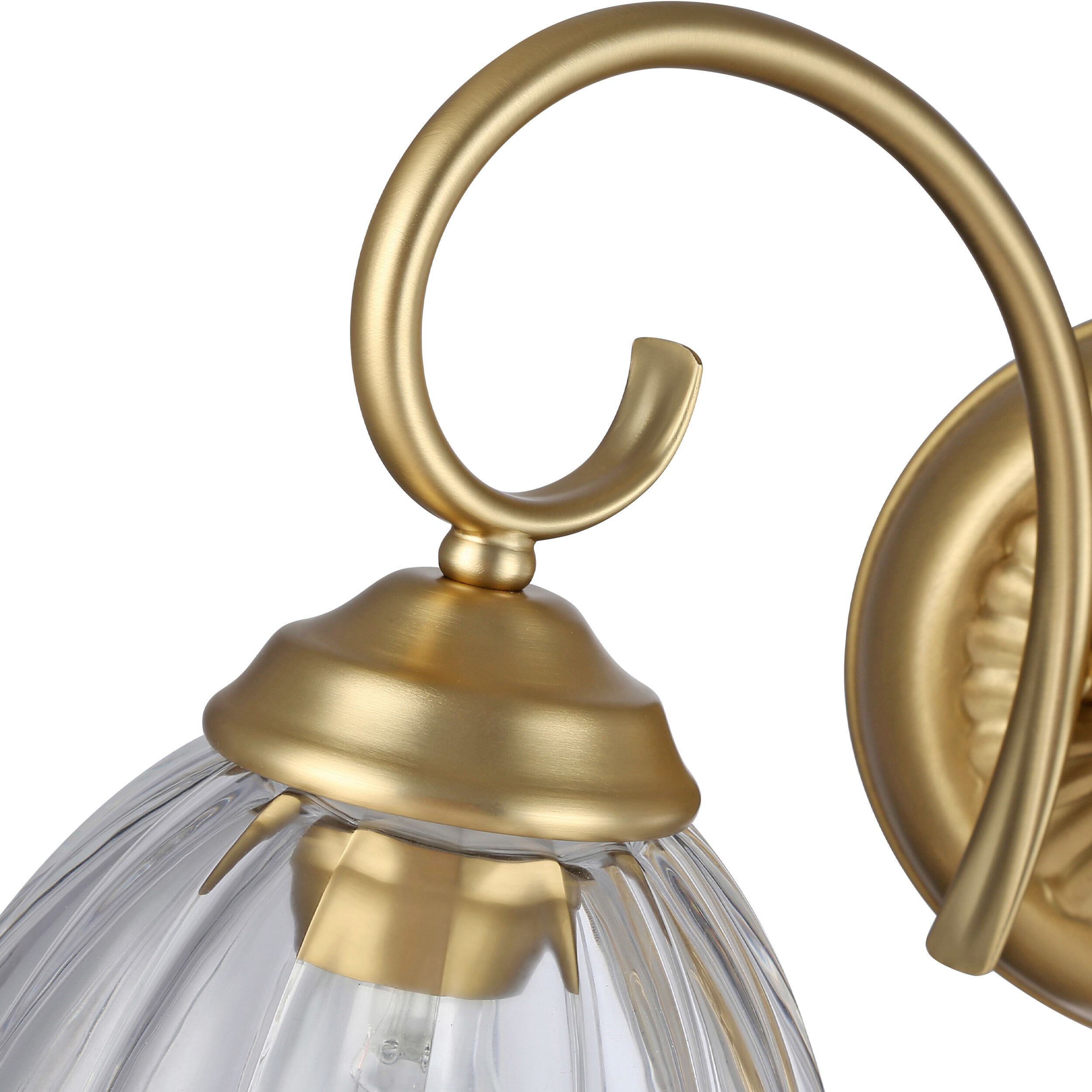 Audra Vanity Wall Light in Brushed Champagne Brass