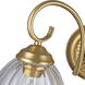 Audra Vanity Wall Light in Brushed Champagne Brass
