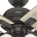 Crystal Peak 44 inch Noble Bronze with Natural Oak/Golden Maple Blades Ceiling Fan