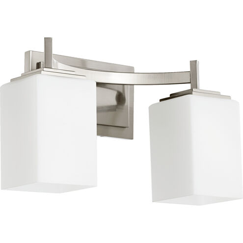 Delta 2 Light 15 inch Satin Nickel Vanity Light Wall Light