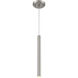 Pipeline 1 Light 1.25 inch Brushed Steel Pendant Ceiling Light