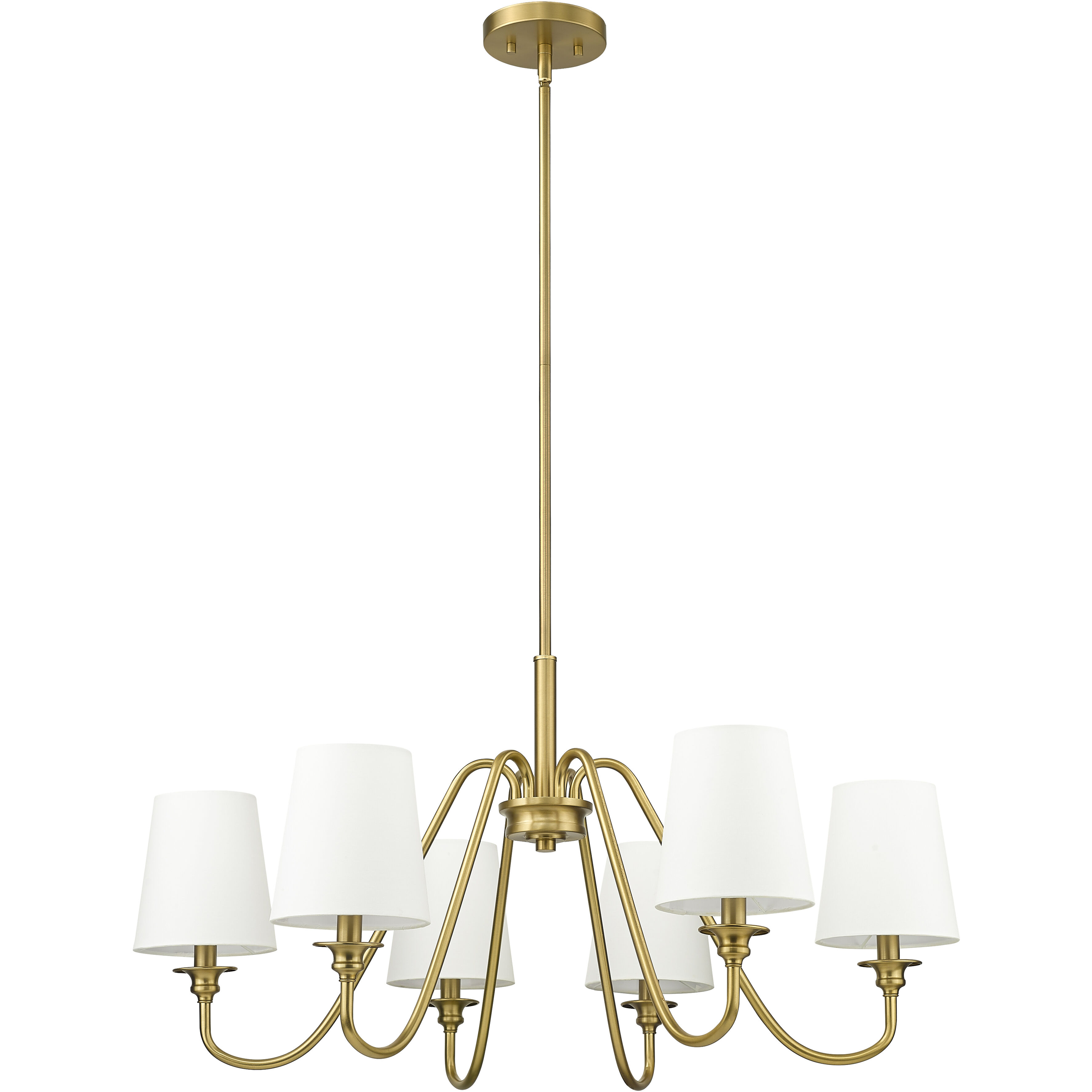 Gianna 6 Light 32 inch Modern Gold Chandelier Ceiling Light