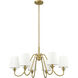 Gianna 6 Light 32 inch Modern Gold Chandelier Ceiling Light