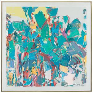 LM Zhou's Expression 40.25 X 40.25 inch Painting