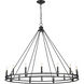 Dennison 16 Light 60.25 inch Matte Black Chandelier Ceiling Light