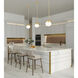 Realm Sphere 1 Light 10.75 inch Modern Gold Pendant Ceiling Light