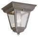 Robertson 1 Light 8 inch Rust Outdoor Flushmount Lantern