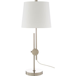 Jace 25 inch 100 watt Silver Table Lamp Portable Light