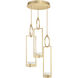 Delphi LED 18.75 inch Gold Pendant Ceiling Light in Up