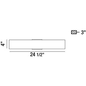 Expo LED 25 inch Aluminum Wall Sconce Wall Light, Medium