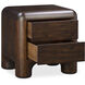 Rowan 24 X 24 inch Dark Brown Nightstand