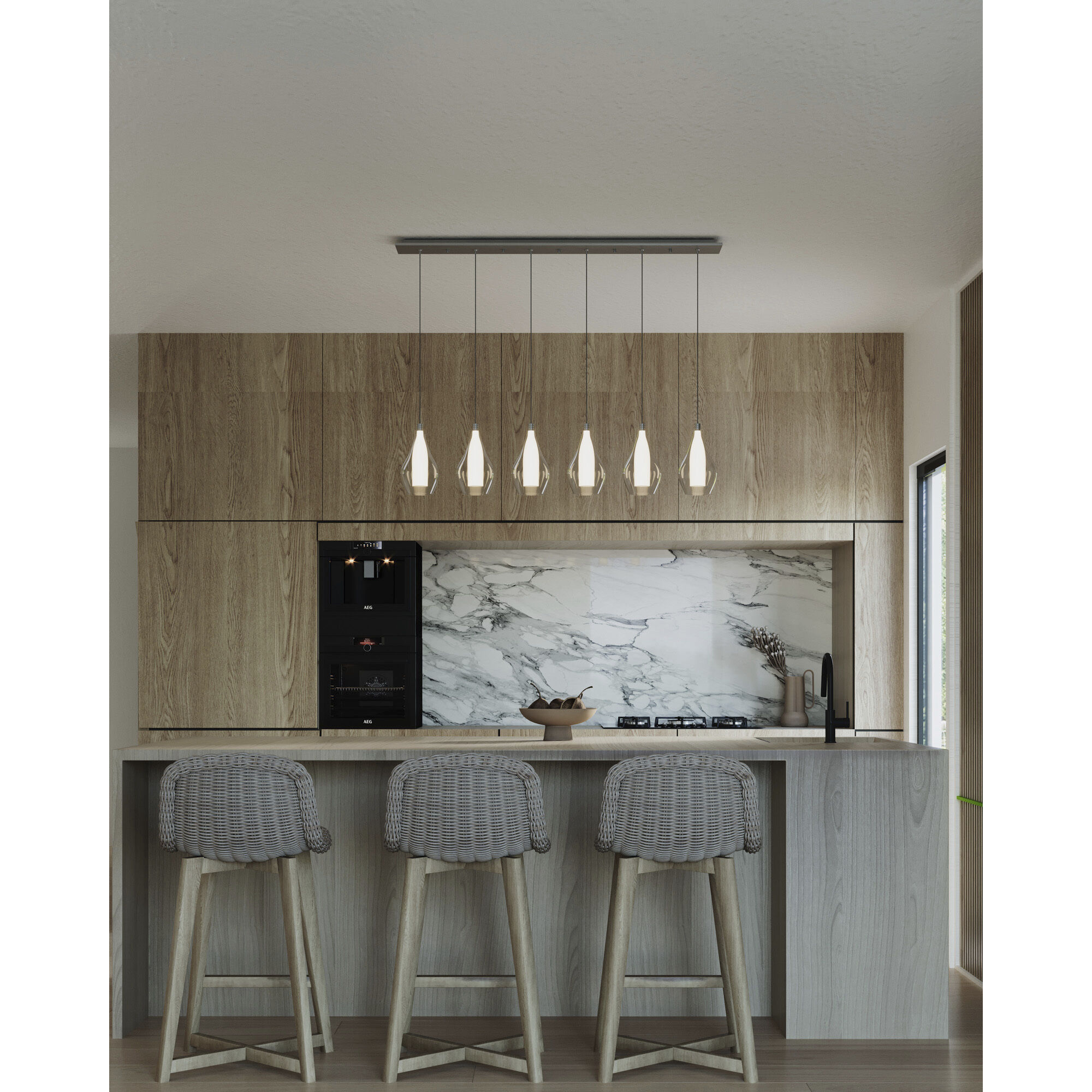 Victoria Multi Pendant Ceiling Light in Chrome