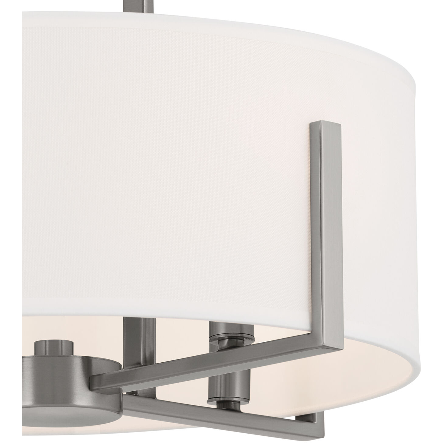 Malen LED 15.5 inch Classic Pewter Semi Flush Mount Ceiling Light