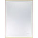 Paulding 32 X 24 inch Gold Mirror, Frontlit