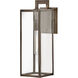 Max LED 19 inch Burnished Bronze Outdoor Wall Mount Lantern, Medium