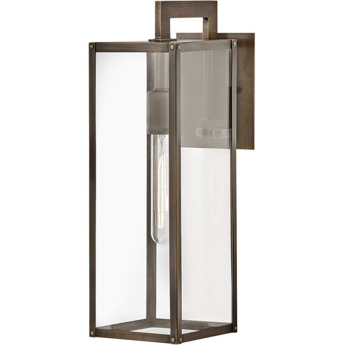 Max LED 19 inch Burnished Bronze Outdoor Wall Mount Lantern, Medium