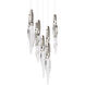 Beyond Kindjal LED 17 inch Polished Nickel Multi-Light Pendant Ceiling Light, Beyond