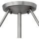 Hathaway 3 Light 16 inch Antique Nickel Indoor Semi-Flush Mount Ceiling Light in Etched White