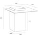 Grange 21.75 X 21.75 inch Clear / Grey End Table