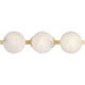 Zill LED 24 inch Lily Gold Vanity Light Wall Light