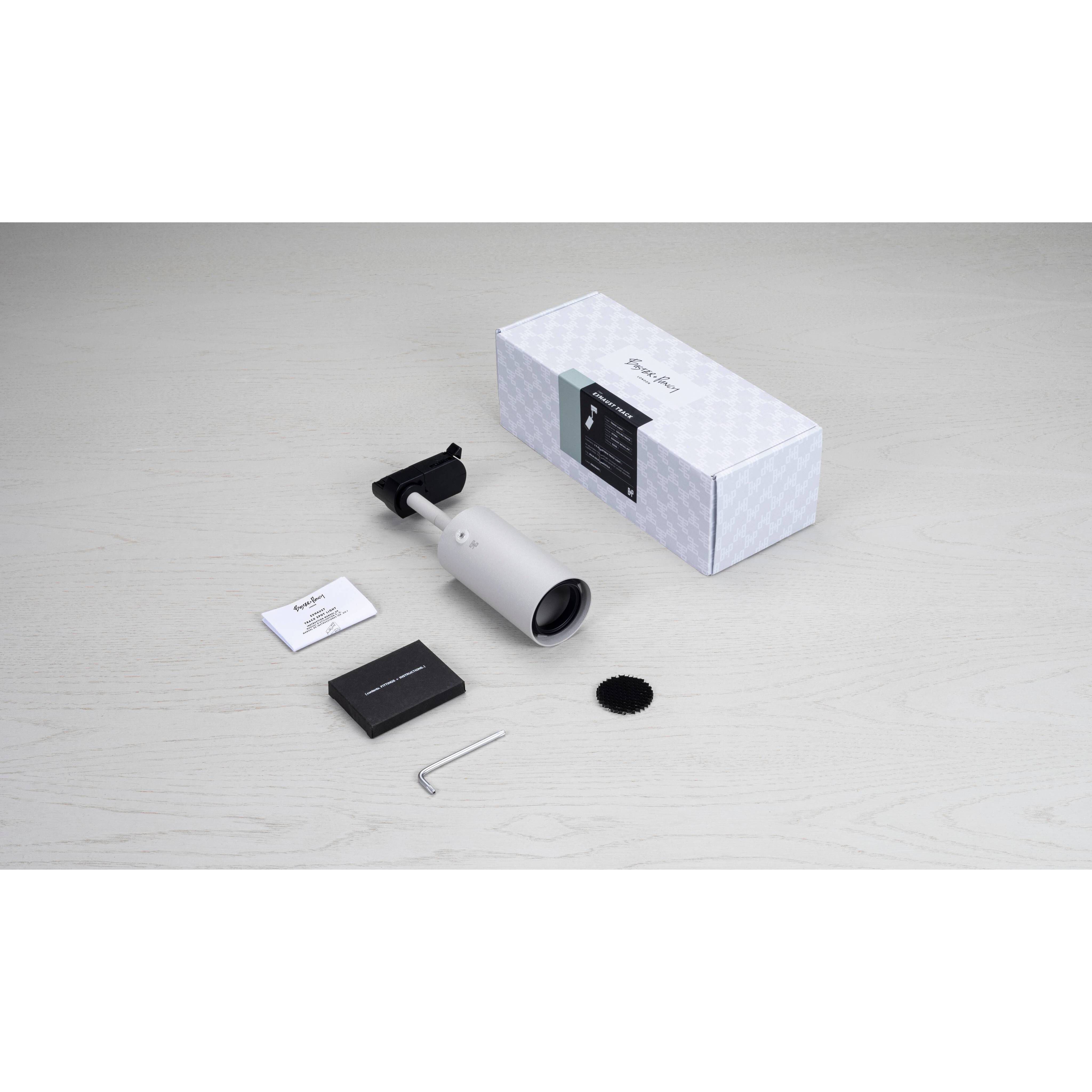 Exhaust Track 1 Light 110-120 Stone / Brass Spotlight Ceiling Light