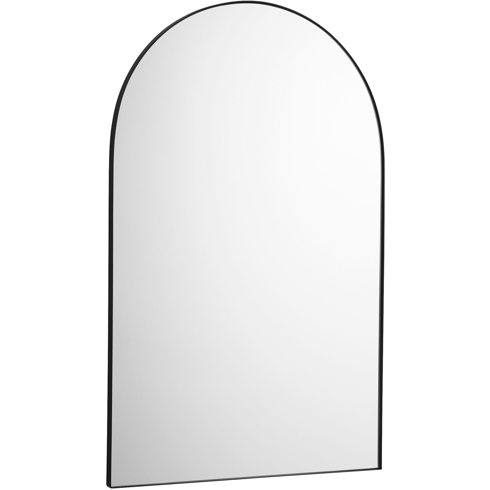 Arch 38 X 24 inch Matte Black Mirror