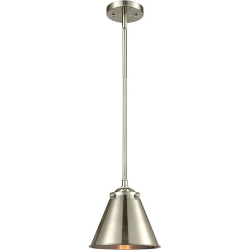 Nouveau Appalachian 1 Light 8 inch Brushed Satin Nickel Mini Pendant Ceiling Light, Nouveau