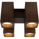 Bosco 15 inch Walnut Flush Mount Ceiling Light