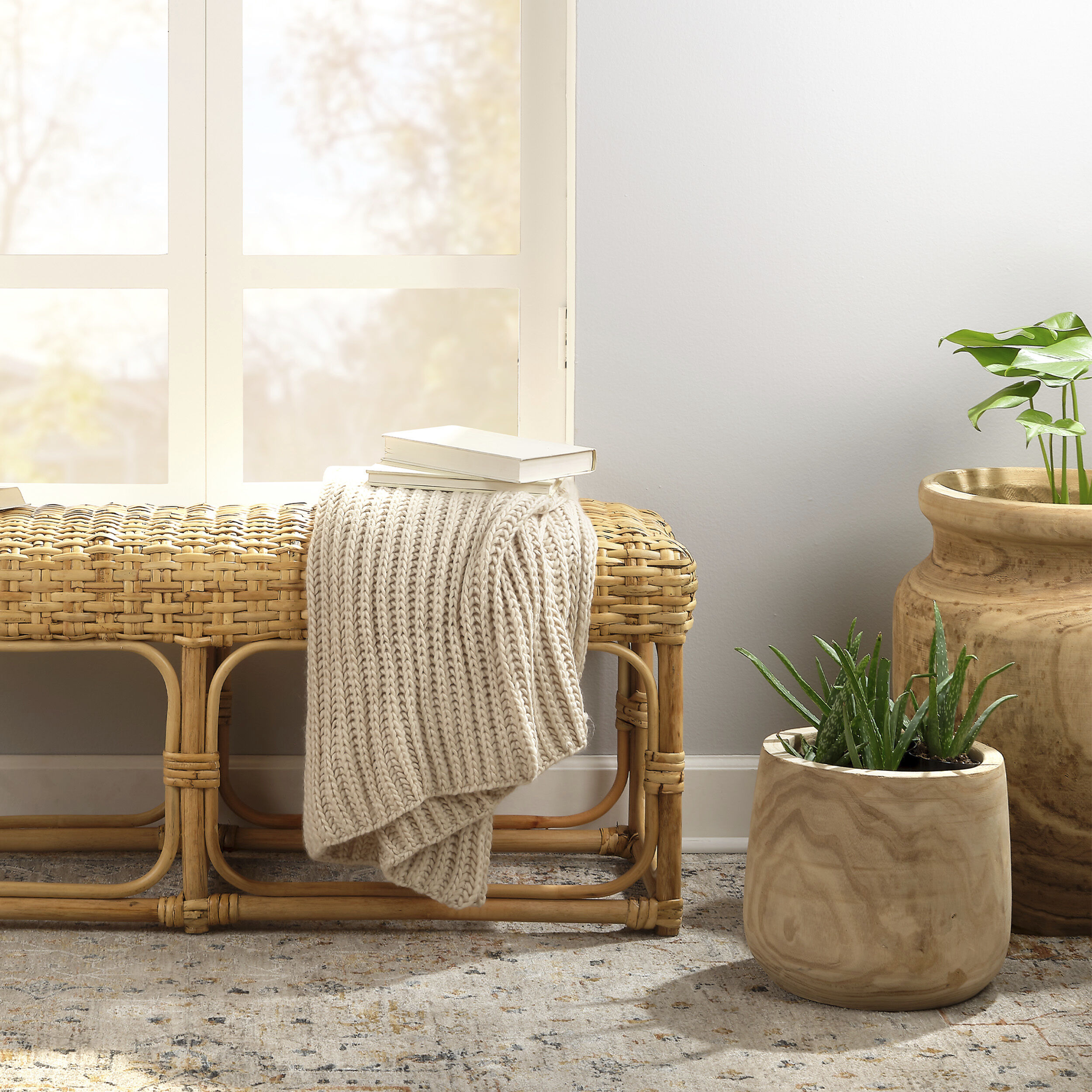 Brea 13.5 X 12 inch Wooden Vase